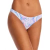 Cheap 🔔 AQUA Snake Print Scoop Bikini Bottom - 100% Exclusive Pink Multi ⭐