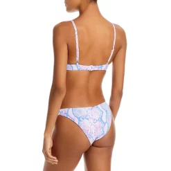 Cheap 🔔 AQUA Snake Print Scoop Bikini Bottom - 100% Exclusive Pink Multi ⭐ -AQUA Elegant shop unnamed file 3415