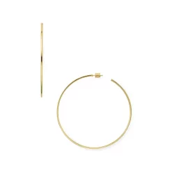 Brand new ⌛ AQUA Large Hoop Earrings In 18K Gold-Plated Sterling Silver Or Sterling Silver - 100% Exclusive ⭐
