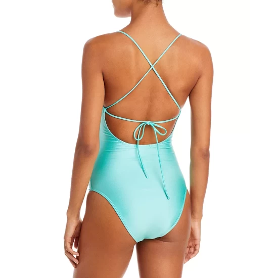 Best reviews of π AQUA Metallic Ruched Underwire One Piece Swimsuit - 100% Exclusive π 2 Best reviews of π AQUA Metallic Ruched Underwire One Piece Swimsuit - 100% Exclusive π - Image 2