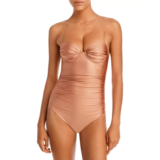 Best reviews of π AQUA Metallic Ruched Underwire One Piece Swimsuit - 100% Exclusive π 7 Best reviews of π AQUA Metallic Ruched Underwire One Piece Swimsuit - 100% Exclusive π - Image 7