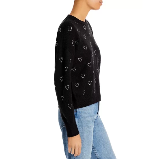 Best reviews of ⭐ AQUA Crystal Heart Embellished Crewneck Sweater - 100% Exclusive Black ❤️ 4 Best reviews of ⭐ AQUA Crystal Heart Embellished Crewneck Sweater - 100% Exclusive Black ❤️ - Image 4