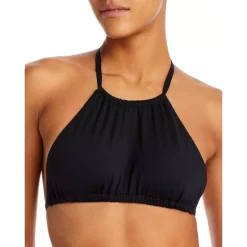 Buy ๐ AQUA High Neck Halter Bikini Top - 100% Exclusive Black ๐