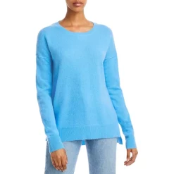 Outlet 💯 AQUA High Low Cashmere Sweater - 100% Exclusive Medium Gray 🎉 -AQUA Elegant shop unnamed file 35