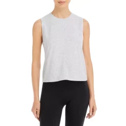 Coupon 😍 AQUA Split Back Tank Top - 100% Exclusive Heather Grey 🧨 -AQUA Elegant shop unnamed file 3515