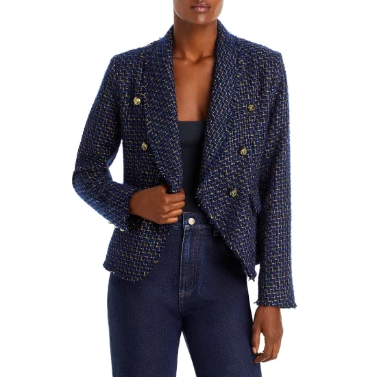 Discount โญ AQUA Cutaway Tweed Jacket - 100% Exclusive Navy ๐ 9 Discount โญ AQUA Cutaway Tweed Jacket - 100% Exclusive Navy ๐ - Image 9