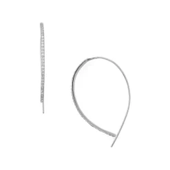 Budget ✔️ AQUA Sterling Silver Threader Hoop Earrings - 100% Exclusive 😍 -AQUA Elegant shop unnamed file 3532