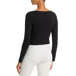 Deals 🤩 AQUA Ribbed Cut Out Top - 100% Exclusive Black 🎉 -AQUA Elegant shop unnamed file 3557