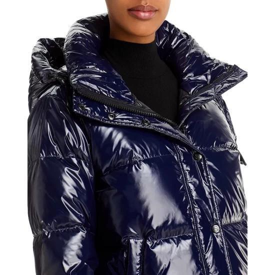 Outlet β AQUA Lacquer Ella Down Puffer Jacket - 100% Exclusive Onyx π 8 Outlet β AQUA Lacquer Ella Down Puffer Jacket - 100% Exclusive Onyx π - Image 8