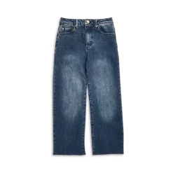 Discount ⭐ AQUA ⭐ Girls' High Rise Straight Leg Jeans, Big Kid - 100% Exclusive Dark Wash ⌛