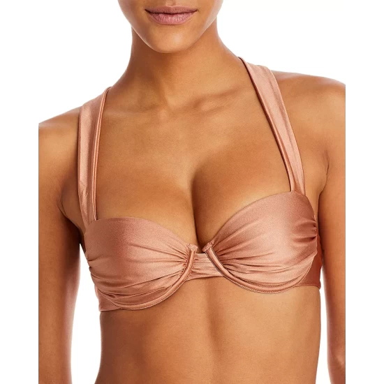 Best Sale 🎁 AQUA Ruched Underwire Bikini Top - 100% Exclusive 💯 3 Best Sale 🎁 AQUA Ruched Underwire Bikini Top - 100% Exclusive 💯 - Image 3