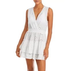 Best deal ❤️ AQUA Eyelet Tiered Cover-Up 💯 Dress - 100% Exclusive Ivory ❤️ -AQUA Elegant shop unnamed file 3609