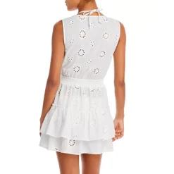 Best deal ❤️ AQUA Eyelet Tiered Cover-Up 💯 Dress - 100% Exclusive Ivory ❤️ -AQUA Elegant shop unnamed file 3610