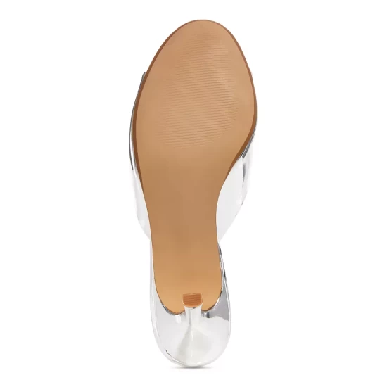 Budget โจ AQUA ๐ Women's Lucid High Heel Sandals - 100% Exclusive Silver ๐ 7 Budget โจ AQUA ๐ Women's Lucid High Heel Sandals - 100% Exclusive Silver ๐ - Image 7