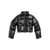 Cheap 😀 AQUA 🔔 Girls' Faux Leather Puffer, Big Kid - 100% Exclusive Black ✨