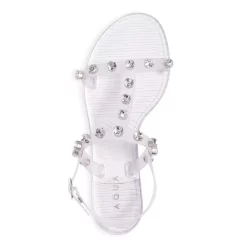 Best Sale ⌛ AQUA Women's Studded Slingback Jelly Sandals, 100% Exclusive Transparent 👏 -AQUA Elegant shop unnamed file 3651