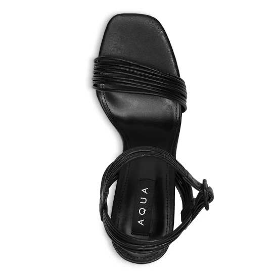 Best Sale ⭐ AQUA 😍 Women's AQ Sweet Block Heel Platform Sandals - 100% Exclusive Black 🥰 4 Best Sale ⭐ AQUA 😍 Women's AQ Sweet Block Heel Platform Sandals - 100% Exclusive Black 🥰 - Image 4