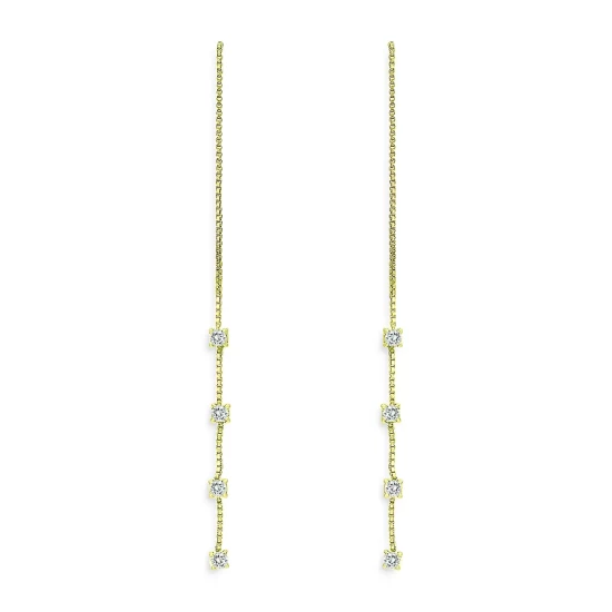 Coupon 💯 AQUA Threader Drop Earrings - 100% Exclusive Gold 🔥 1 Coupon 💯 AQUA Threader Drop Earrings - 100% Exclusive Gold 🔥