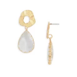 Buy ๐คฉ AQUA Hammered Ring & Crystal Drop Earrings - 100% Exclusive White/gold ๐