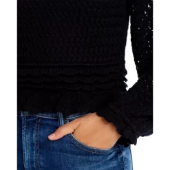 Brand new ๐ AQUA Pointelle Knit Sweater - 100% Exclusive Black ๐ 8 Brand new ๐ AQUA Pointelle Knit Sweater - 100% Exclusive Black ๐ -AQUA Elegant shop unnamed file 3682