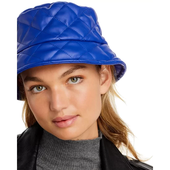 Top 10 ✔️ AQUA Faux Leather Bucket Hat - 100% Exclusive White ⭐ 2 Top 10 ✔️ AQUA Faux Leather Bucket Hat - 100% Exclusive White ⭐ - Image 2