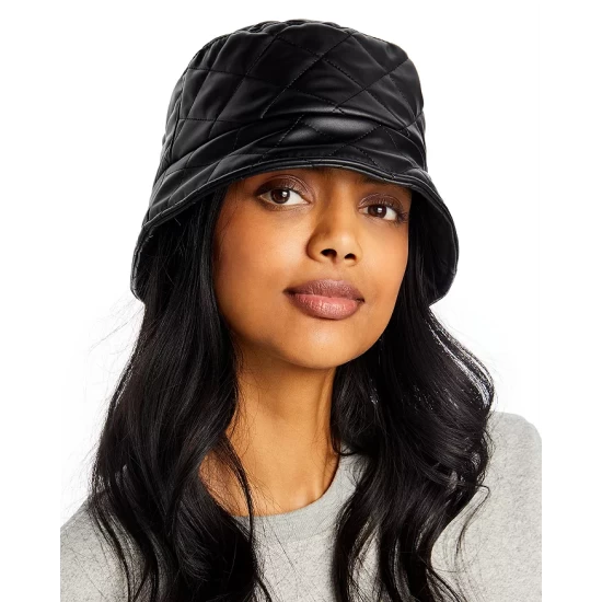 Top 10 ✔️ AQUA Faux Leather Bucket Hat - 100% Exclusive White ⭐ 3 Top 10 ✔️ AQUA Faux Leather Bucket Hat - 100% Exclusive White ⭐ - Image 3