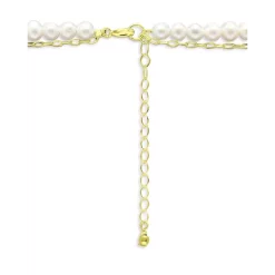 Buy 🧨 AQUA Freshwater Pearl & Paperclip Chain Double Row Collar Necklace In 18K Gold Plated Sterling Silver, 16"-18" - 100% Exclusive White/gold 👏 -AQUA Elegant shop unnamed file 3724