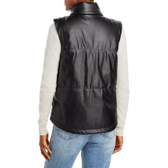 Discount ๐งจ AQUA Faux Leather Zip Vest - 100% Exclusive Black ๐ 3 Discount ๐งจ AQUA Faux Leather Zip Vest - 100% Exclusive Black ๐ - Image 3