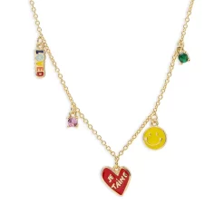 New 😀 AQUA Charm Necklace, 16"-18" - 100% Exclusive Multi 🤩