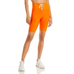 Cheap ❤️ AQUA Lace Up Front Bike Shorts - 100% Exclusive Hot Orange ❤️ -AQUA Elegant shop unnamed file 3815