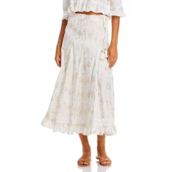 Top 10 ๐งจ AQUA Metallic Print Midi ๐ฅ Skirt Swim Cover-Up - 100% Exclusive Gold โจ