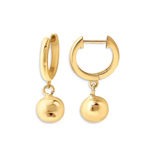 Best reviews of ✔️ AQUA Ball Drop Hoop Earrings - 100% Exclusive Gold 💯 2 Best reviews of ✔️ AQUA Ball Drop Hoop Earrings - 100% Exclusive Gold 💯 - Image 2