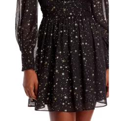 Best reviews of ⌛ AQUA Star Foil Mini ✔️ Dress - 100% Exclusive Black/gold 🛒 -AQUA Elegant shop unnamed file 387