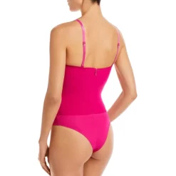 Discount ❤️ AQUA Faux Leather Bustier Bodysuit - 100% Exclusive Pop Pink 🔔 -AQUA Elegant shop unnamed file 3873