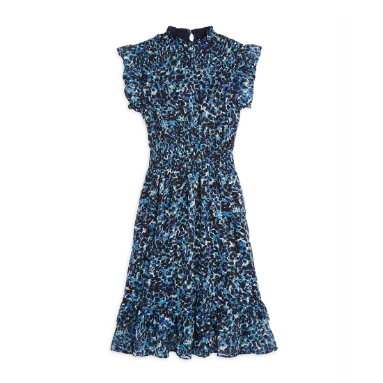 Cheap ⌛ AQUA Girls' Best Seller Printed Ruffled Midi Dress, Big Kid - 100% Exclusive Navy ✨ 1 Cheap ⌛ AQUA Girls' Best Seller Printed Ruffled Midi Dress, Big Kid - 100% Exclusive Navy ✨