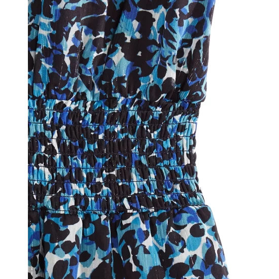 Cheap ⌛ AQUA Girls' Best Seller Printed Ruffled Midi Dress, Big Kid - 100% Exclusive Navy ✨ 3 Cheap ⌛ AQUA Girls' Best Seller Printed Ruffled Midi Dress, Big Kid - 100% Exclusive Navy ✨ - Image 3