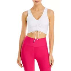 Cheapest 🌟 AQUA Ruched Medium Impact Sports Bra - 100% Exclusive White 🤩 -AQUA Elegant shop unnamed file 3896