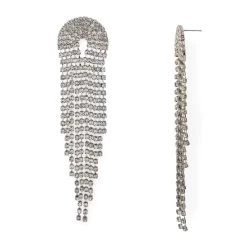 New โค๏ธ AQUA Circle Dangle Drop Earrings - 100% Exclusive Silver ๐