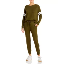 Promo ⭐ AQUA Stripe Sleeve Knit Sweatshirt & Sweatpants - 100% Exclusive Black 😍 -AQUA Elegant shop unnamed file 391