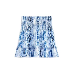 Wholesale 🧨 AQUA Girls' Faux Snakeskin Smocked Skirt, Big Kid - 100% Exclusive Navy 💯