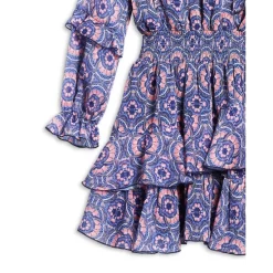 Best reviews of 😀 AQUA Girls' Printed Asymmetrical Ruffle Dress - Big Kid - 100% Exclusive Navy/pink 🔥 -AQUA Elegant shop unnamed file 3914