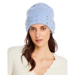 Promo ✔️ AQUA Crystal Accent Knit Hat - 100% Exclusive Blue ❤️