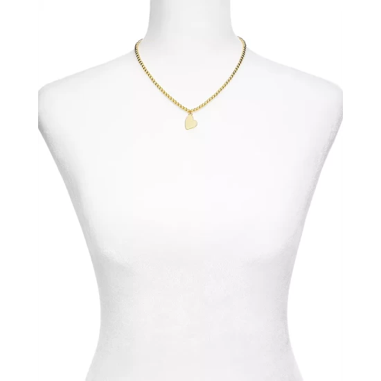 Buy 👏 AQUA Heart Pendant Beaded Necklace, 16"-18" - 100% Exclusive Gold ⭐ 2 Buy 👏 AQUA Heart Pendant Beaded Necklace, 16"-18" - 100% Exclusive Gold ⭐ - Image 2