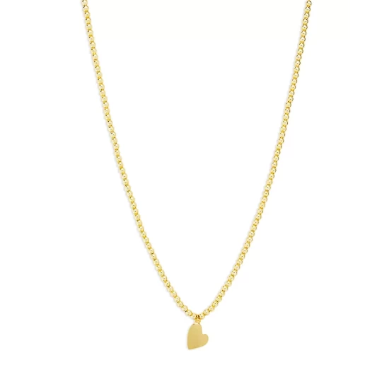 Buy 👏 AQUA Heart Pendant Beaded Necklace, 16"-18" - 100% Exclusive Gold ⭐ 3 Buy 👏 AQUA Heart Pendant Beaded Necklace, 16"-18" - 100% Exclusive Gold ⭐ - Image 3