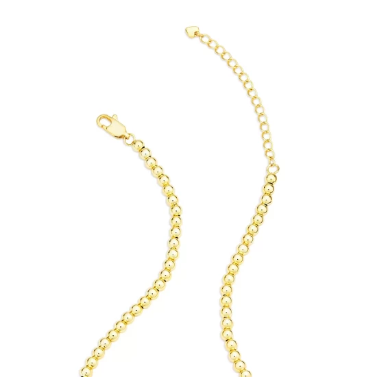 Buy 👏 AQUA Heart Pendant Beaded Necklace, 16"-18" - 100% Exclusive Gold ⭐ 4 Buy 👏 AQUA Heart Pendant Beaded Necklace, 16"-18" - 100% Exclusive Gold ⭐ - Image 4