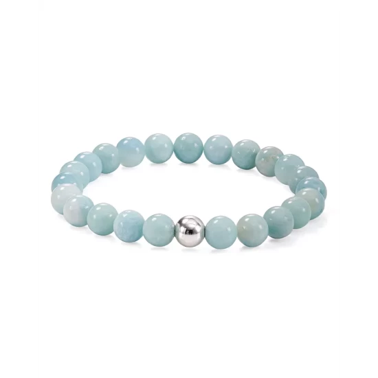 Flash Sale โ AQUA Sterling Silver & Stone Beaded Stretch Bracelet - 100% Exclusive Amazonite/silver ๐ 1 Flash Sale โ AQUA Sterling Silver & Stone Beaded Stretch Bracelet - 100% Exclusive Amazonite/silver ๐