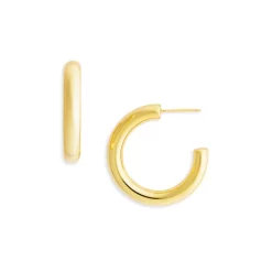 Outlet โค๏ธ AQUA Hoop Earrings In 18K Gold Plated - 100% Exclusive ๐