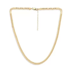 Promo ๐คฉ AQUA Cuban And Curb Link Chain Necklace, 16" - 100% Exclusive Gold โ
