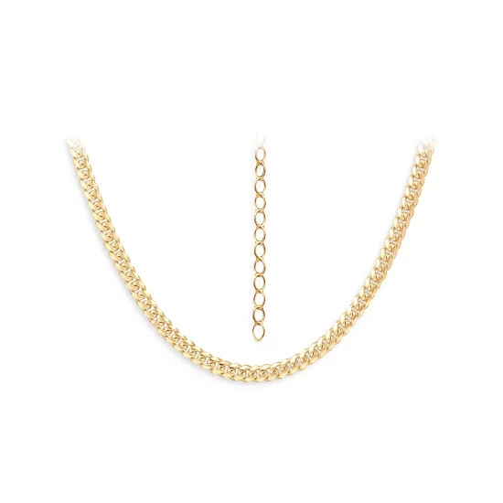Promo 🤩 AQUA Cuban And Curb Link Chain Necklace, 16" - 100% Exclusive Gold ⌛ 4 Promo 🤩 AQUA Cuban And Curb Link Chain Necklace, 16" - 100% Exclusive Gold ⌛ - Image 4