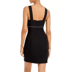 New ❤️ AQUA V Strap Mini Evening ⭐ Dress - 100% Exclusive Black ✨ -AQUA Elegant shop unnamed file 3955